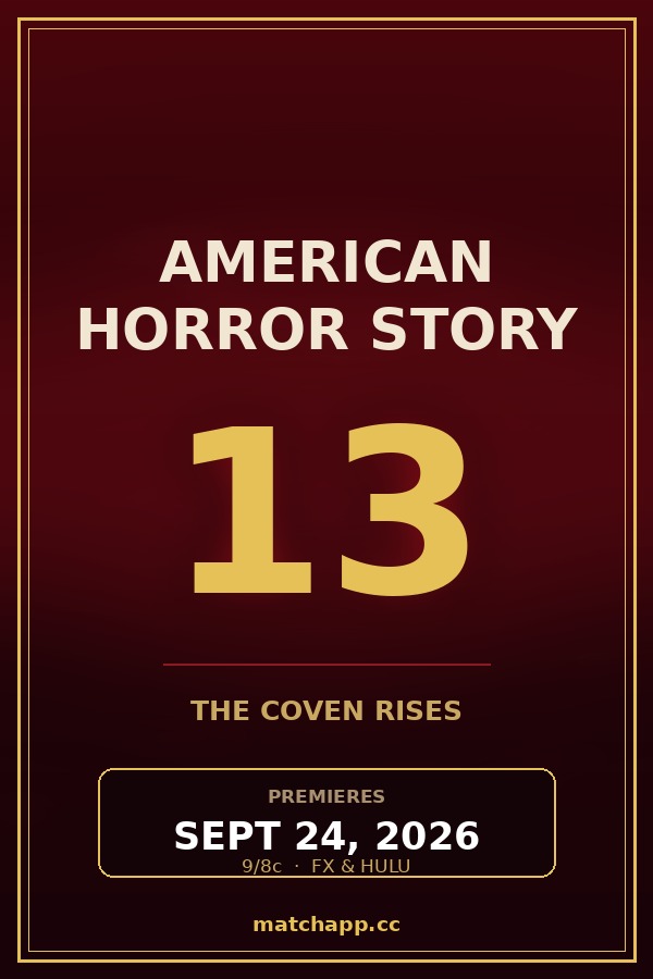 American Horror Story: 13 — premieres September 24, 2026 on FX and Hulu