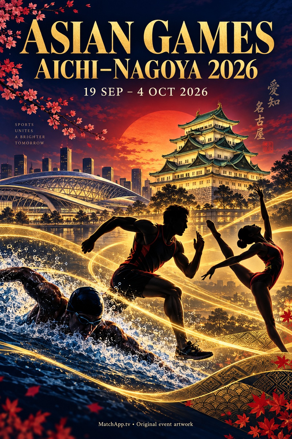 Asian Games Aichi–Nagoya 2026 — original MatchApp artwork