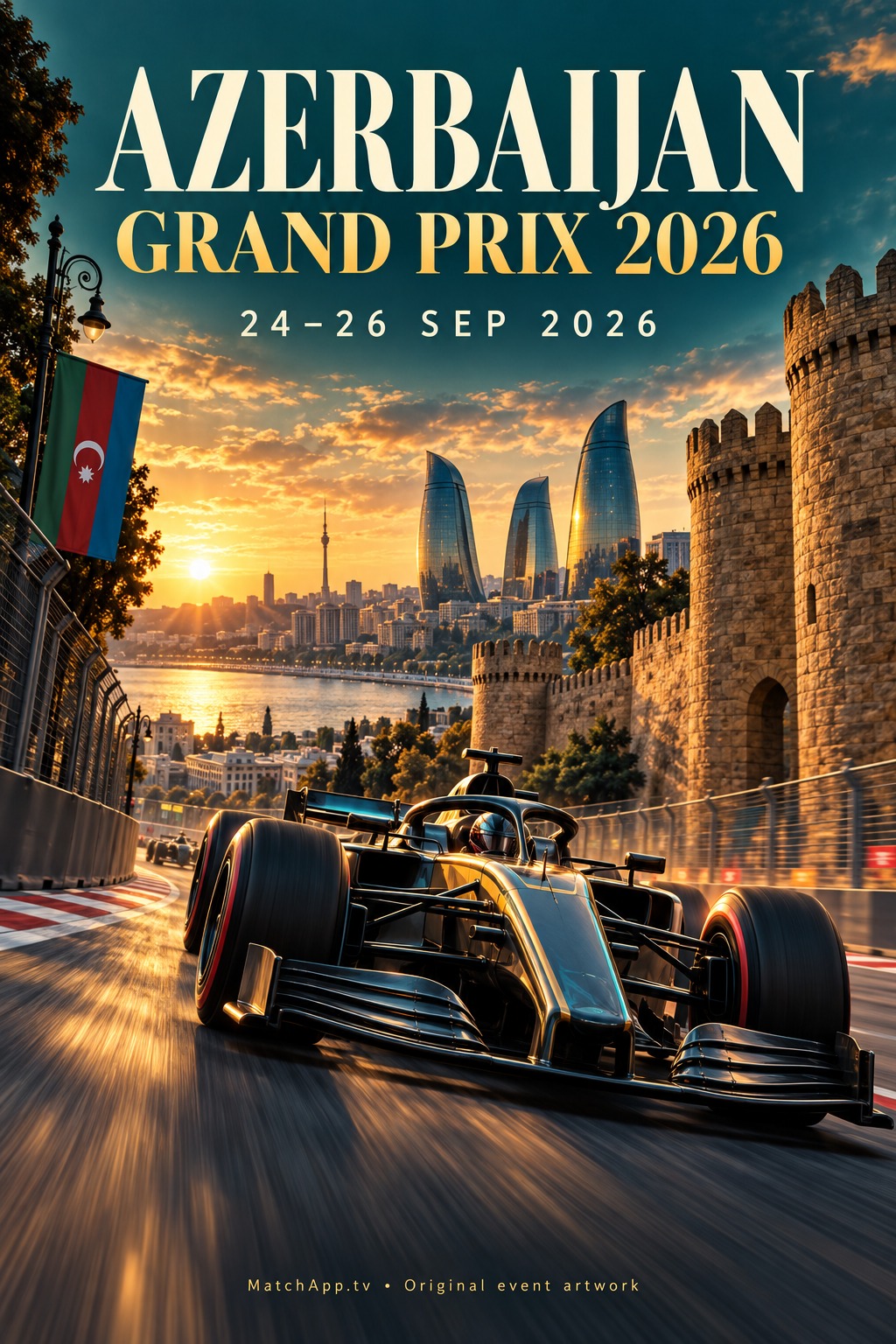 Azerbaijan Grand Prix 2026 — original MatchApp artwork